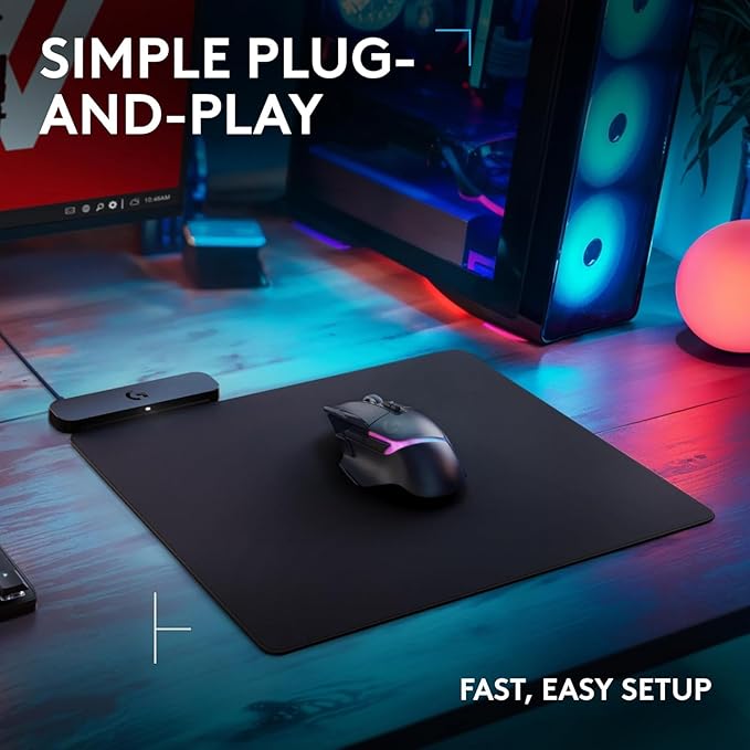 Logitech G309 Kamisato Ayaka Special Edition Lightspeed Wireless Gaming Mouse + Powerplay 2 Wireless Charging Mouse Pad Bundle