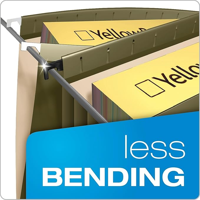 Pendaflex SureHook Hanging File Folders, Legal Size, Standard Green, 4/Pack (PFX 09317)
