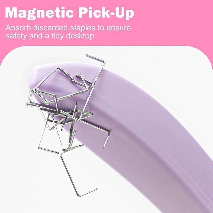 THINKLEARN 20 PCS Magnetic Staple Remover Tool Bulk- Professional Multicolored Stapler Remover Staple Remover Stick for Quick & Effortless Staple Removal, for Office, School, Home Use