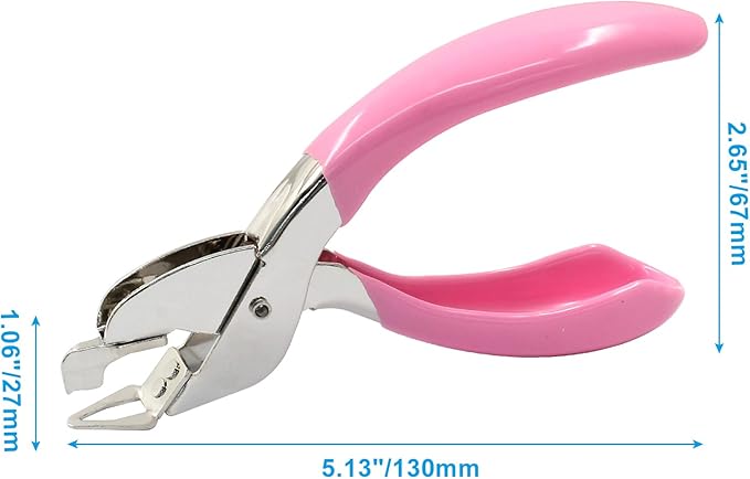2Pcs Handheld Staple Removers Staple Removal Tool Heavy Duty Staple Remover Stick, Blue & Pink Staple Remover Puller for Office, School and Home Using, Easy Removal of Staples
