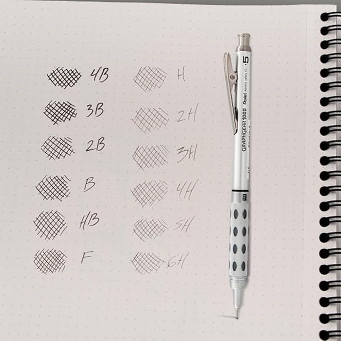 Pentel Lead Refills 0.5mm 2B, Black, 12 Leads per Tube (C505-2B) - Pack of 3