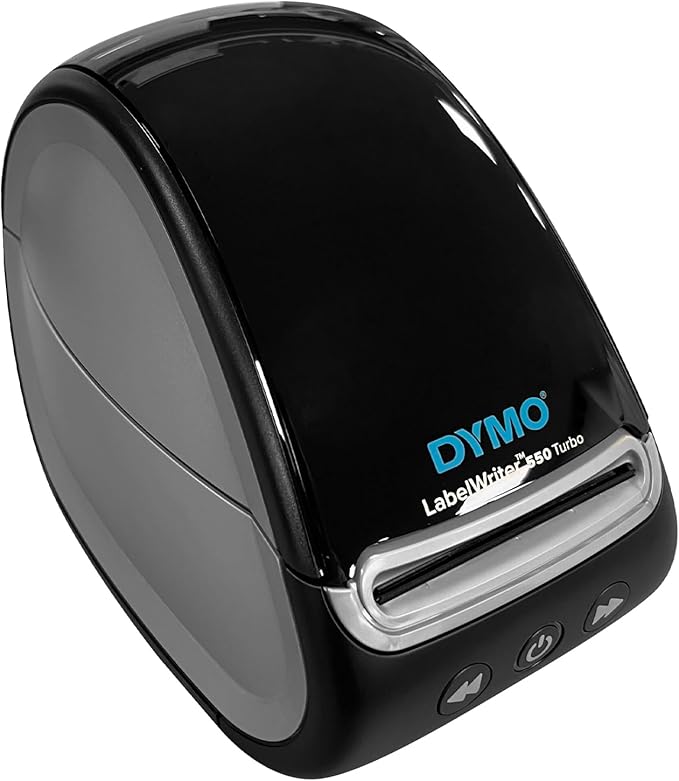 DYMO LabelWriter 550 Direct Thermal Barcode Label Printer with USB Connectivity Label Maker - 62 Labels Per Minute, Auto Label Recognition, Monochrome