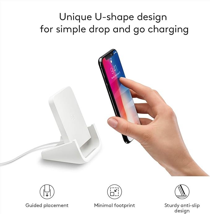Logitech Powered Wireless Charging Stand for iPhone 8, 8 Plus, X, XS, XS Max and XR