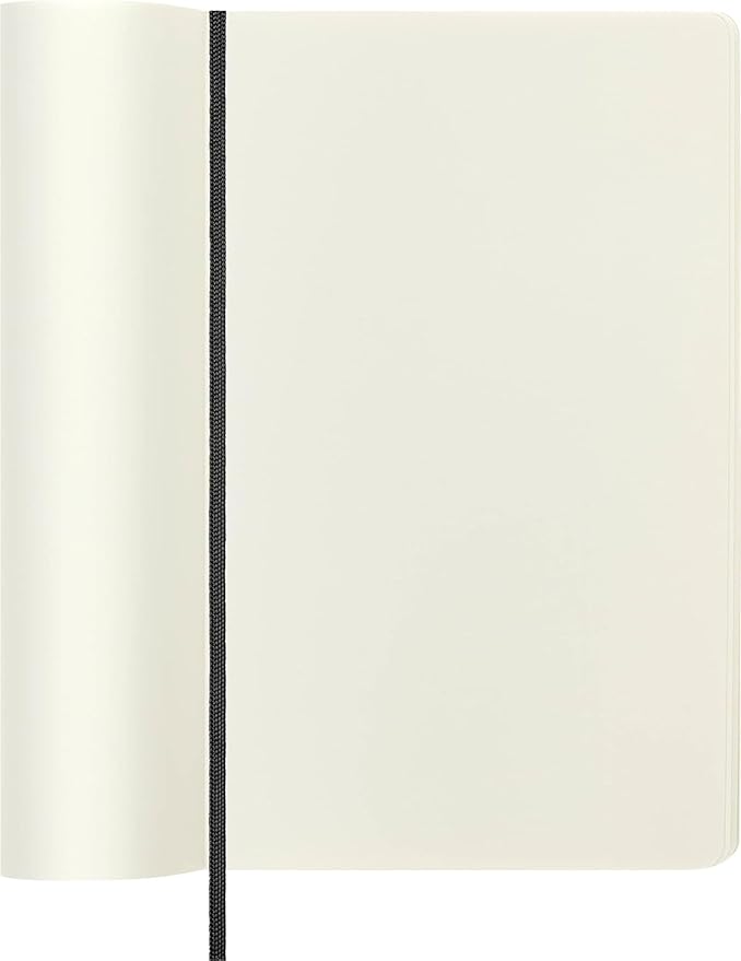 Moleskine Classic Notebook, Soft Cover, Large (5" x 8.25") Plain/Blank, Black, 240 Pages