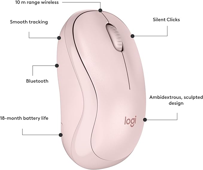 Logitech M240 Silent Compact Wireless Bluetooth Mouse w/ 18M Battery For PC Mac