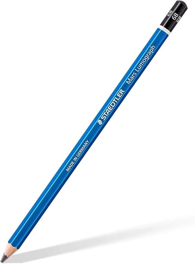 Staedtler Mars Lumograph Writing, Drawing, Sketching Pencil (Box of 12) (6B)
