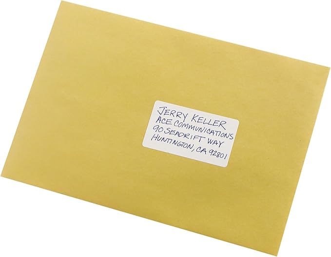 Avery Multi-Use Permanent Labels, 1.5" x 2.75", White, Non-Printable, 76 Blank Labels Total (6117)