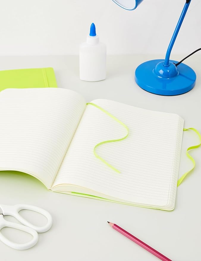 Moleskine Classic Notebook, Soft Cover, XL (7.5" x 9.5") Ruled/Lined, Lemon Green, 192 Pages