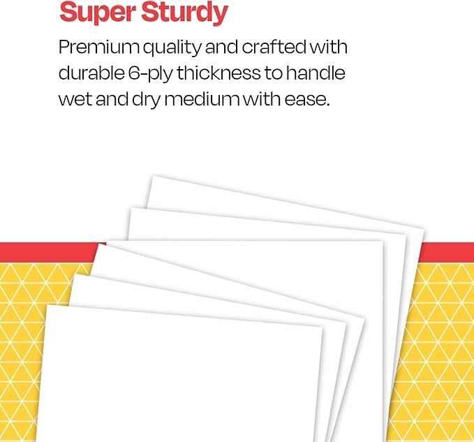 School Smart Railroad Poster Board Paper, 22 x 28 Inches, 6-Ply, White, Pack of 100