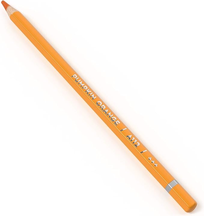Arteza Professional Watercolor Pencils, Pack of 3, A112 Pumpkin Orange, Water-Soluble Pencils for Coloring, Blending, Layering & Watercolor Techniques