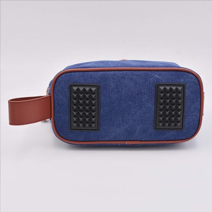 Convenience Kits International Premium Waterproof Canvas Toiletry Bag (Navy)