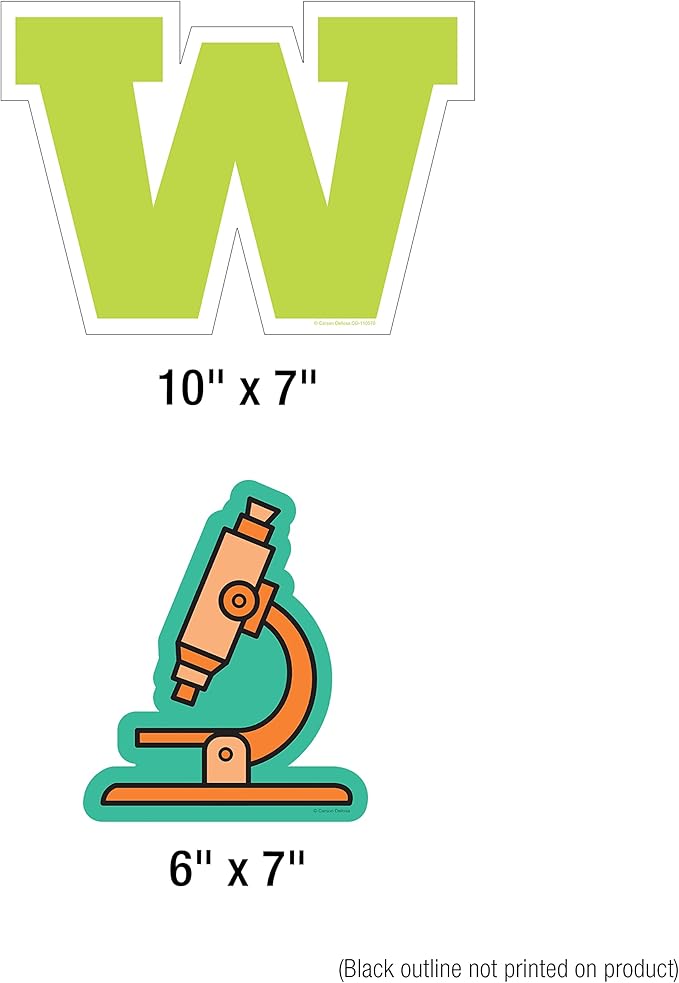 Carson Dellosa 37PC Core Subjects Bulletin Board Decorations, Reading Comprehension, Math, Writing, and Science Classroom Decor and School Supplies Cutouts