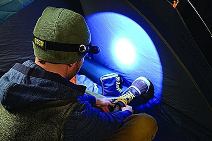 Nite Ize Headband Flashlight Holder, Fits Most Small Flashlights For Hands-Free Use, Black (NPO-03-01)