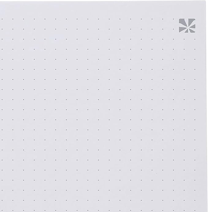 Erin Condren 8.5" x 11” Dot Grid Spiral Notebook, 5mm Dotted Layout with 80 Lb. Paper, Motivation Notes Cover, 160 Dot Grid Notebook Pages, Platinum Coil, Stickers Included