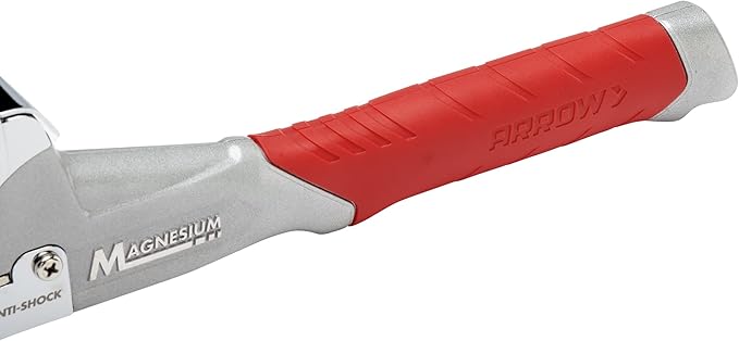 Arrow HT50MG Heavy Duty Magnesium Hammer Tacker Kit for Insulation, Housewrap, Roofing Underlayment and Flooring
