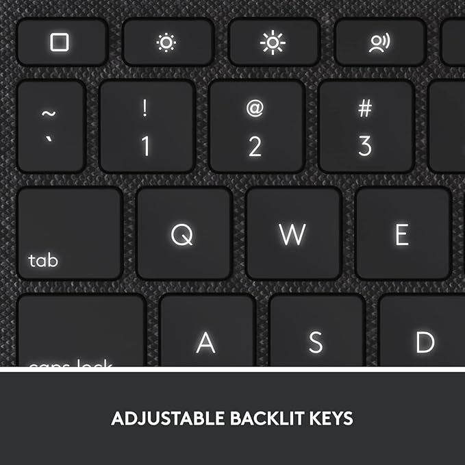 Logitech Combo Touch, Detachable iPad Keyboard Case (10th gen and A16) with Large Precision Trackpad, Full-Size Backlit Keyboard - Oxford Gray (Renewed)