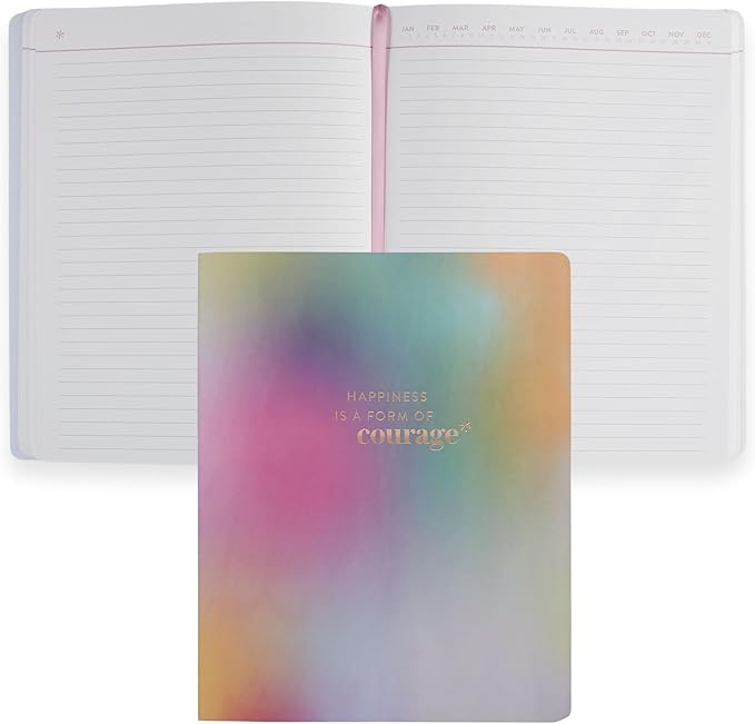 Erin Condren Perfect-Bound Paperback Notebook, Lined Layout with 80 Lb. Paper by Erin Condren, Metallic Colorblends Cover, Lined Journal, Perfect-Bound Notebook