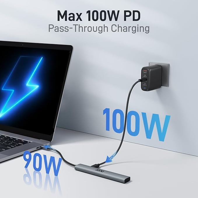 Acer 5 in 1 USB C Hub Bundle with USB C to Ethernet Adapter