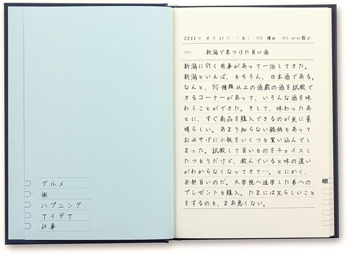 Midori 12844006 Diary, 1 Page Per Day Western Style