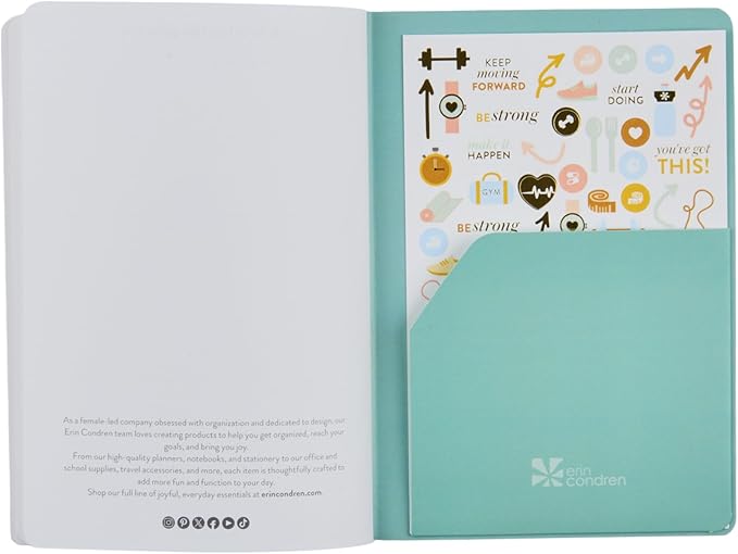 Wellness Log Petite Planner - Bold Florals