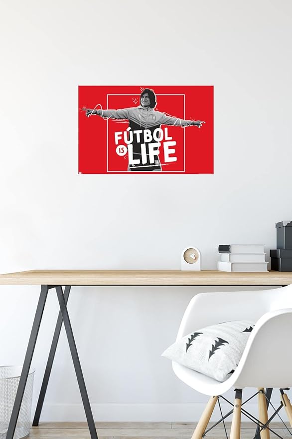 Ted Lasso - Futbol is Life Wall Poster, 22.4L" x 14.7W", Premium Unframed Version