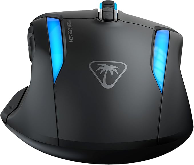 Turtle Beach Kone II Wired RGB Gaming Mouse, 26000 DPI Optical Sensor, 100M Click Life Optical Switches, 23 Customizable Inputs, Ergonomic Design, 4D Scroll Wheel, Pure PTFE Glides - Ash Black