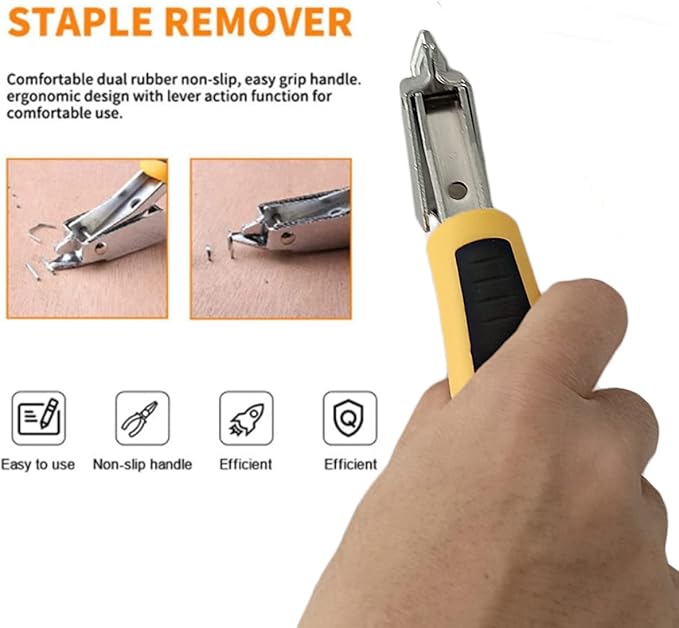 Heavy Duty Staple Remover ANYALITE Industrial Staple Removers Canvas Arrow Staple Remover Signature Stapler Remover Tool Office Claw Tools Staple Puller Removing