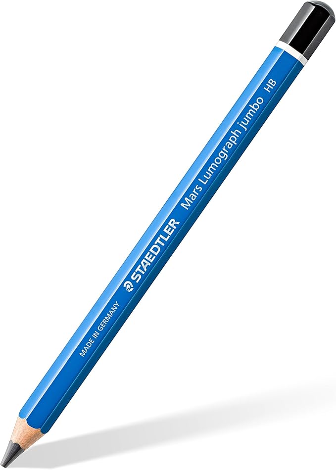 PENCILS DRAWING MARS LUMOGRAPH JUMBO STAEDTLER SET OF 5