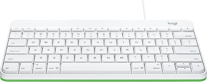 Logitech Wired Keyboard for iPad with Lightning Connector - White (Renewed)