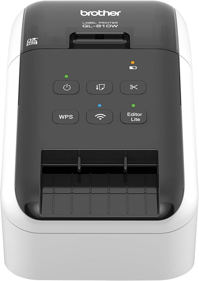 Brother RQL-810W- (QL-810W) Ultra-Fast Label Printer with Wireless Networking White (Renewed Premium)