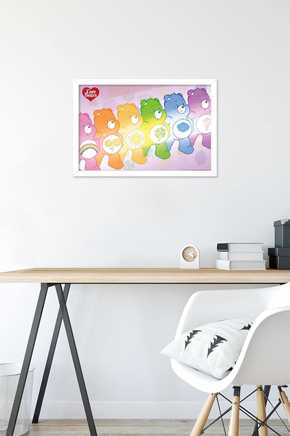 Care Bears - Care Bear Stare Wall Poster, 22.4L" x 14.7W", White Framed Version