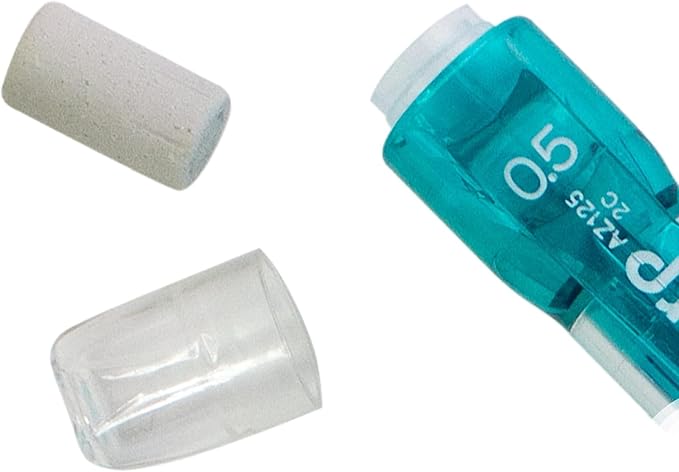 Pentel Refill Eraser for AL, Ax and PD Series Pencils 5 Pcs/Tube, Box of 12 (PDE-1)