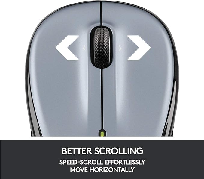 Logitech Wireless Mouse M325 with Designed-For-Web Scrolling - Light Silver