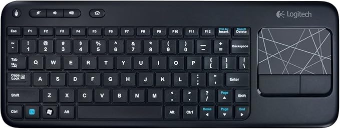 Logitech Wireless Touch Keyboard K400 with Built-in Multi-Touch Touchpad