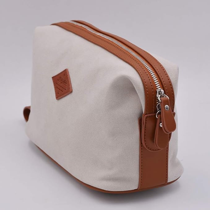 Convenience Kits International Premium Canvas Toiletry Bag (Ivory)