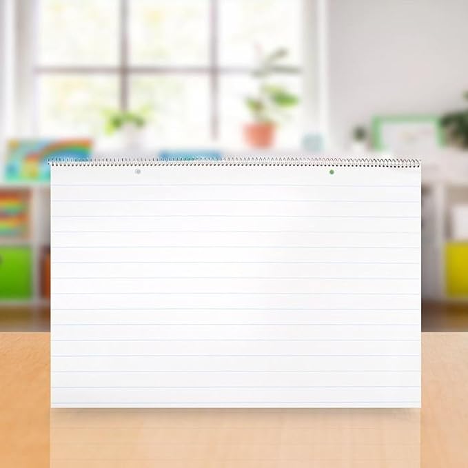 School Smart Chart Tablet, 24 x 16 Inches, 1 Inch Rule, 25 Sheets