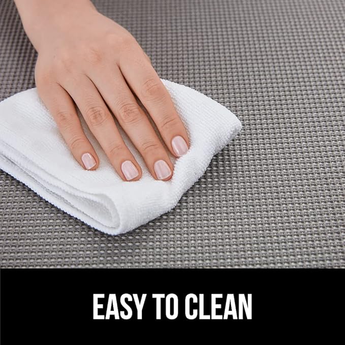 GORILLA GRIP powerGRIP Drawer Shelf and Cabinet Liner, Thick Strong Hold, Non-Adhesive Liners Protect Kitchen Cabinets and Cupboard, Bathroom Drawers, Easy Install, Breathable Mat, 20" x20', Cream