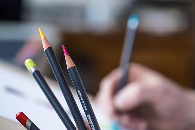 Derwent Colored Pencils, Procolour Pencils, Drawing, Art, Metal Tin, 36 Count (2302507)