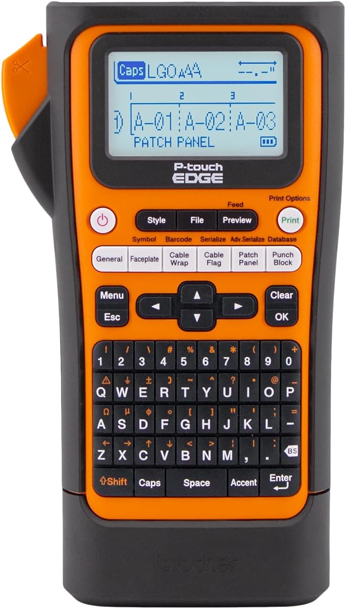 Brother PT-E310BTBP Contractor Kit: P-Touch Handheld Industrial Label Printer with Bluetooth & USB-C Plus 5 Tapes (up to 18mm Labels)