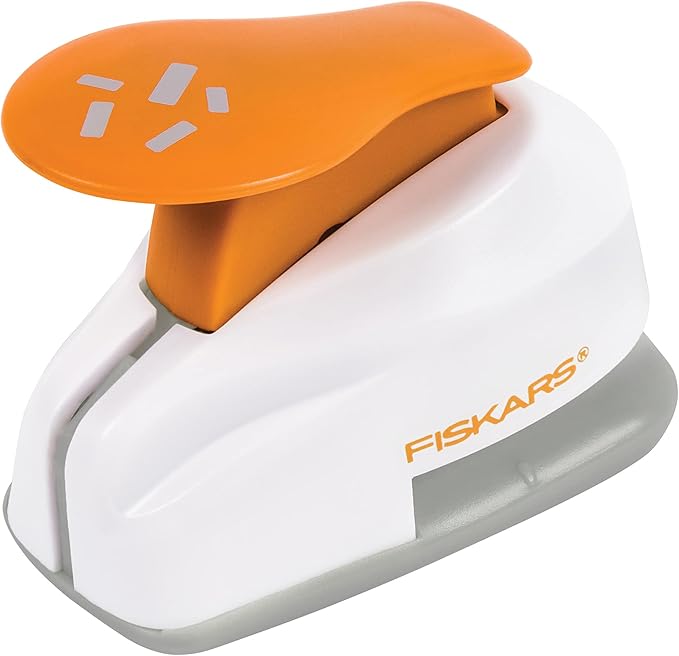 Fiskars Hole Punch Confetti Maker Set (4-Pack) - Stars, Hearts, Circles and Rectangle Shapes - Arts and Crafts Tools