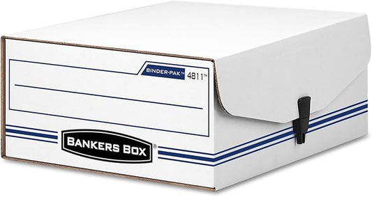 Bankers Box 48110 Storage File Box, Snap Close, 9-1/8-Inch x11-3/8-Inch x4-3/8-Inch, WE/BE