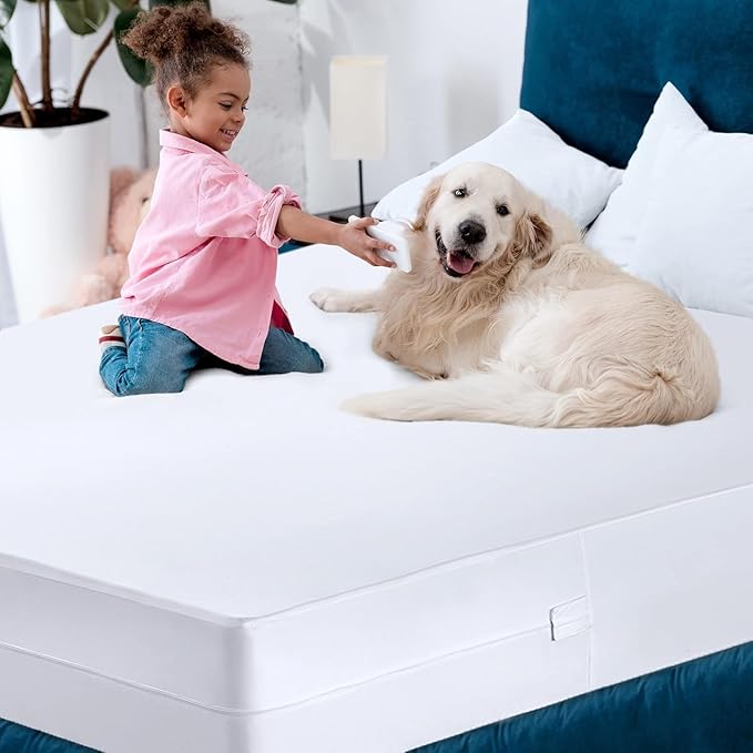 Utopia Bedding Mattress Protector Zippered California King Size (Pack of 10), 100% Waterproof Bed Bug and Dust Mite Proof Mattress Encasement, Absorbent 6 Sided Mattress Cover