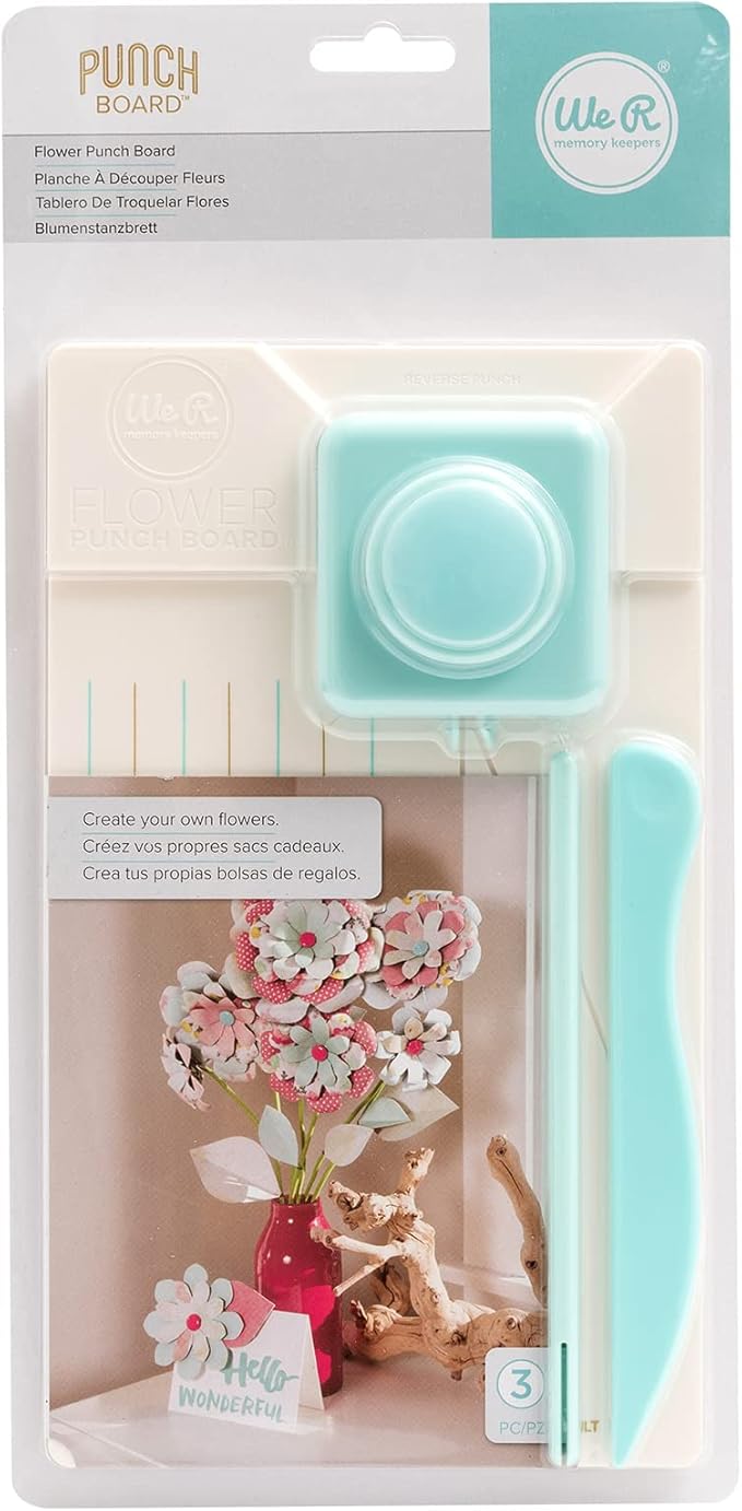 We R Memory Keepers Punch Board-Flower