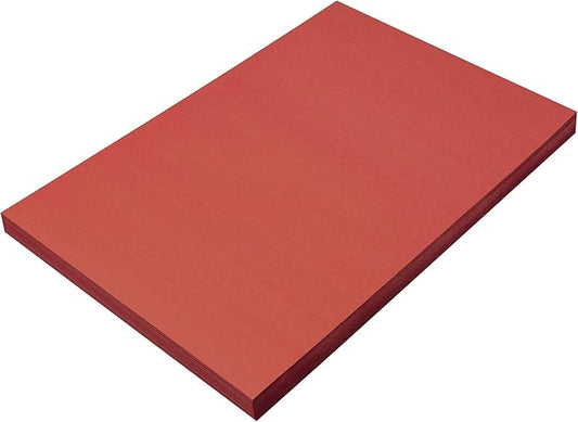 Prang (Formerly SunWorks) Construction Paper, Red, 12" x 18", 100 Sheets