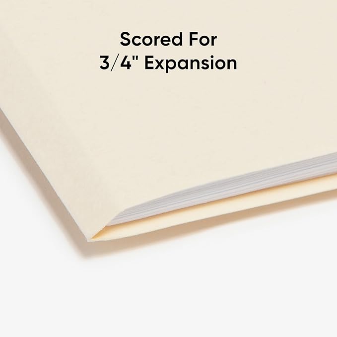 Smead File Folders Letter Sized,1/3-Cut Tab,Assorted Positions,Letter Size Manila Folders,100 Per Box (10381),(Pack of 2)