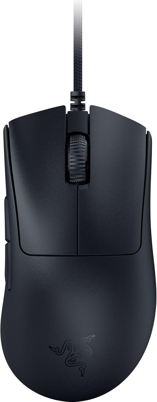 Razer DeathAdder V3 Wired Gaming Mouse: 59g Ultra Lightweight - Focus Pro 30K Optical Sensor - Fast Optical Switches Gen-3-8K Hz HyperPolling-6 Programmable Buttons -Ergonomic -Speedflex Cable- Black