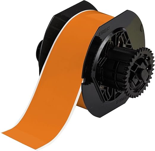Brady B30C-2250-595-OR 100' Length x 2.250" Width, B-595 Vinyl, Orange BBP31 Indoor/Outdoor Tape