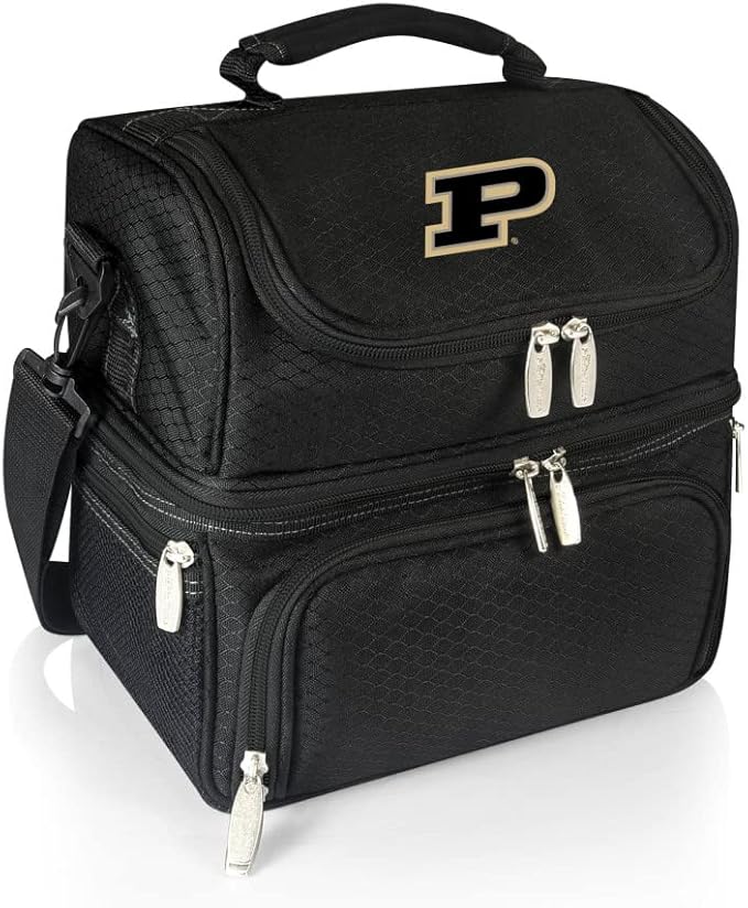 PICNIC TIME NCAA Nebraska Cornhuskers Pranzo Lunch Bag - Insulated Lunch Box with Picnic Set - Lunch Cooler Bag