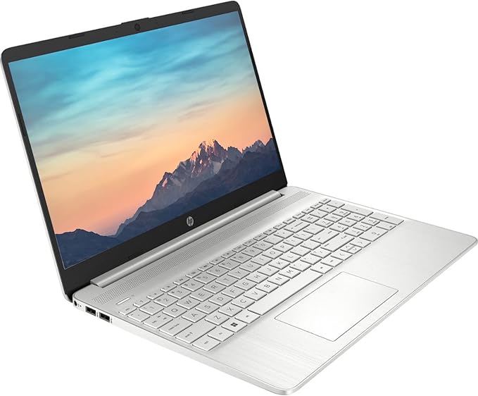 HP Notebook Laptop, 15.6" HD Touchscreen, Intel Core i3-1115G4 Processor, 8GB RAM, 128GB PCIe SSD, Webcam, Type-C, HDMI, SD Card Reader, Wi-Fi, Windows 11 Home, Silver