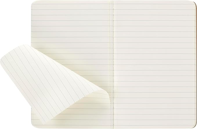 Moleskine Cahier Journal, Soft Cover, Large (5.5" x 3.5" (M)) Ruled/Lined, Black, 80 Pages (Set of 3)
